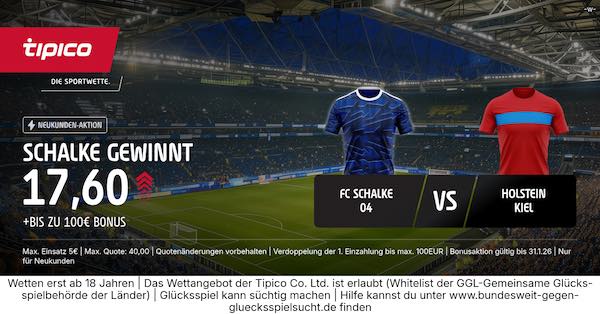 tipico boost auf schalke gewinnt gegen holstein kiel