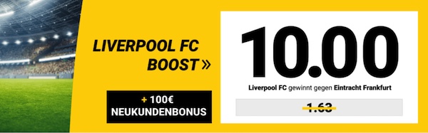 interwetten boost auf fc liverpool gewinnt bei eintracht frankfurt