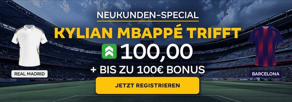 Mbappe trifft, 26.10. Merkur Bets Boost