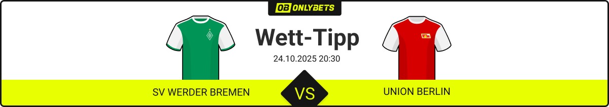 sv werder bremen union berlin wett tipp