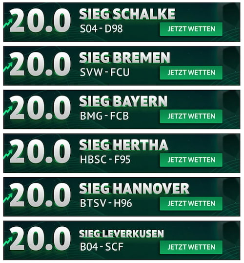 ODDSET Boosts, 22.10.