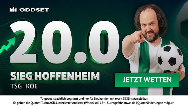 oddset quoten turbo auf sieg hoffenheim gegen köln