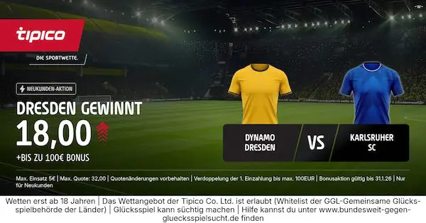 tipico boost auf dresden gewinnt gegen den ksc