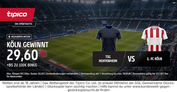 tipico boost auf köln gewinnt gegen hoffenheim
