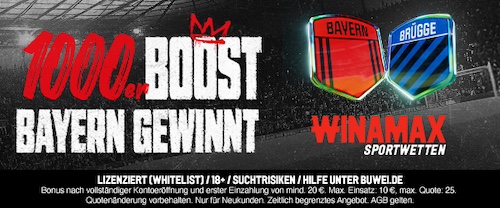 winamax boost ucl fcb brügge, 22.10.