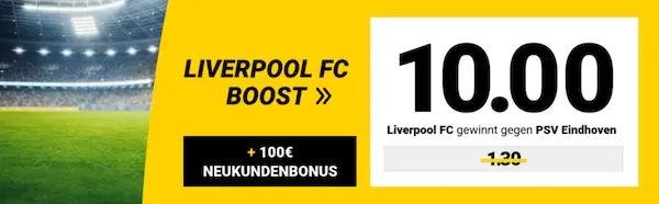 interwetten liverpool fc boost auf liverpool gewinnt gegen psv eindhoven