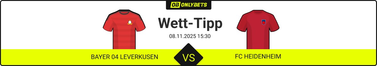 bayer 04 leverkusen fc heidenheim wett tipp