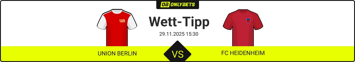 union berlin fc heidenheim wett tipp