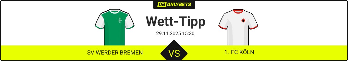 sv werder bremen 1 fc köln wett tipp