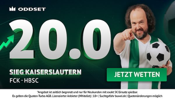 oddset quoten turbo auf sieg kaiserslautern gegen hertha