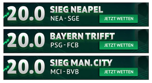 UCL Boosts 4. Spieltag ODDSET, 3.11.