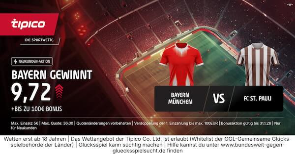 tipico boost auf bayern gewinnt gegen st pauli
