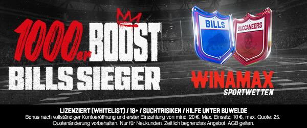 winamax boost auf bills gewinnen gegen buccaneers
