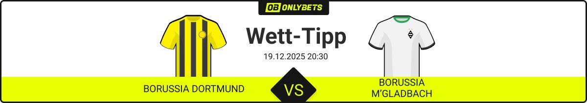 borussia dortmund borussia mönchengladbach wett tipp