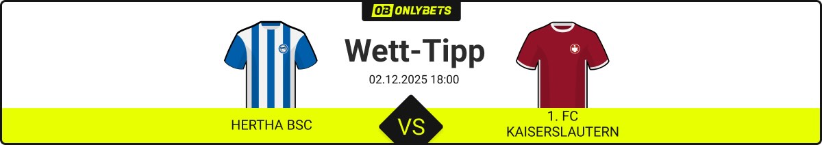 hertha bsc 1 fc kaiserslautern wett tipp