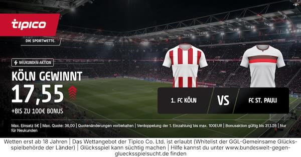 tipico boost auf köln gewinnt gegen st pauli