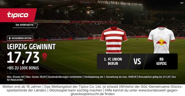tipico boost auf leipzig gewinnt gegen union berlin