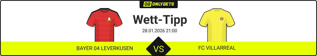 bayer 04 leverkusen fc villarreal wett tipp