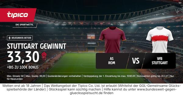 tipico boost auf stuttgart gewinnt in rom