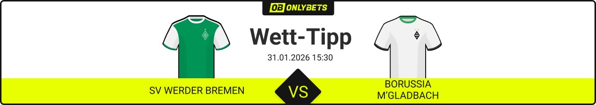 sv werder bremen borussia mönchengladbach wett tipp