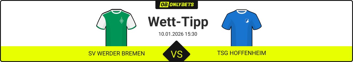 sv werder bremen tsg hoffenheim wett tipp