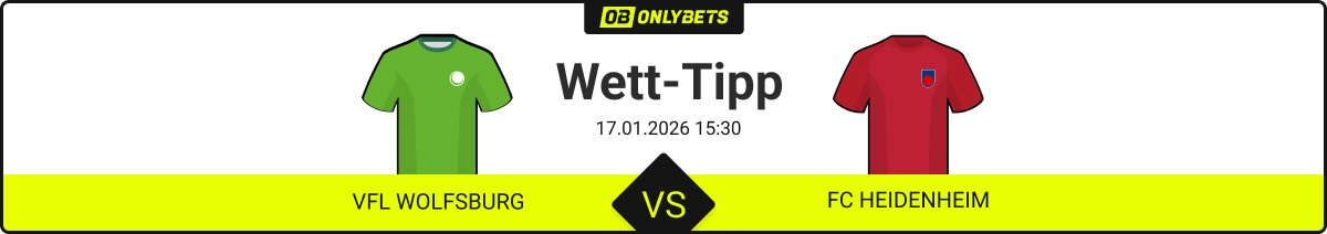 vfl wolfsburg fc heidenheim wett tipp