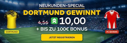 Merkur Bets Boost 28.2. BVB gewinnt Quote 10,0