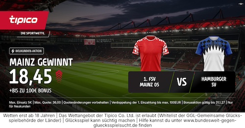 Mainz 05 Tipico Boost vs. HSV, 20.2.