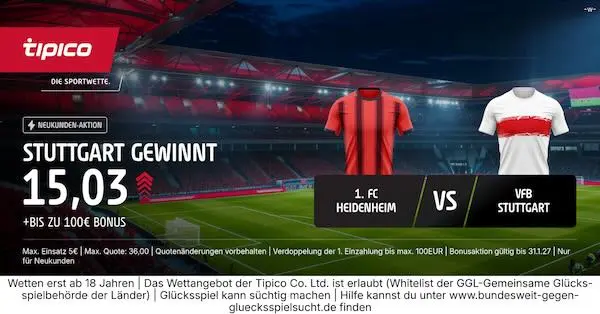 tipico boost auf stuttgart gewinnt in heidenheim