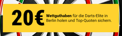 Darts 20€ Wettguthaben, 19.3.