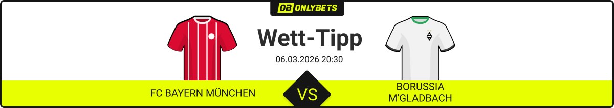 fc bayern münchen borussia mönchengladbach wett tipp