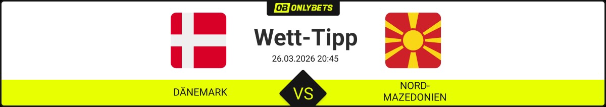 dänemark nordmazedonien wett tipp