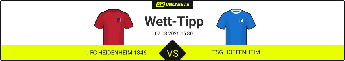 1 fc heidenheim 1846 tsg hoffenheim wett tipp