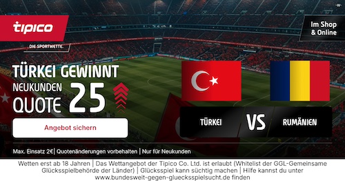 Boost Türkei Tipico, 26.3.