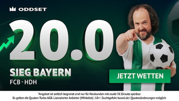 oddset quoten turbo auf sieg bayern gegen heidenheim