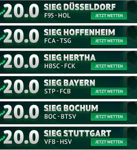 oddset quoten turbos zum 29 spieltag der bundesliga