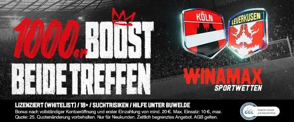 winamax boost auf köln und leverkusen treffen beide