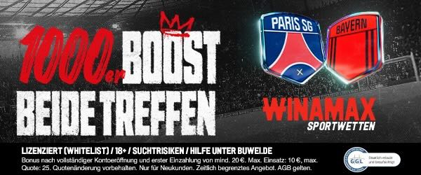 winamax boost auf paris sg und bayern treffen beide
