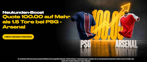 BWIN Boost UCL 30.5. Quote 100 mehr als 1,5 Tore