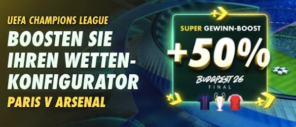 bet365 super gewinnt boost zu paris saint germain arsenal
