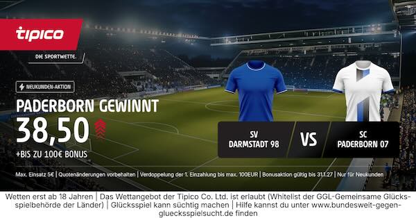 tipico boost auf paderborn gewinnt in darmstadt