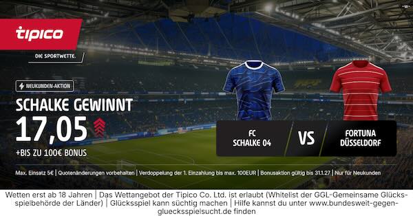 tipico boost auf schalke gewinnt gegen düsseldorf
