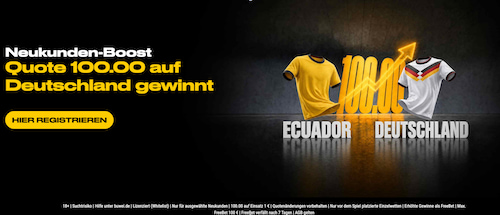 Deutschland Quote 100 Ecuador 25.6