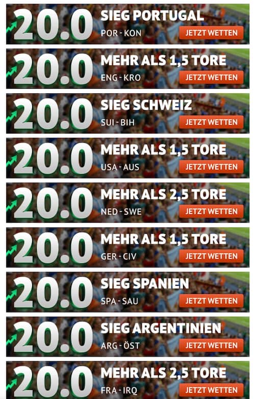 ODDSET Boost Spieltag 2, WM 2026