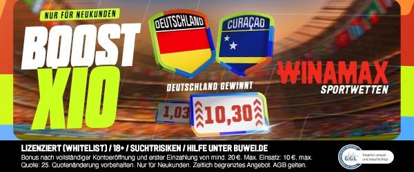 winamax boost auf deutschland gewinnt gegen curacao