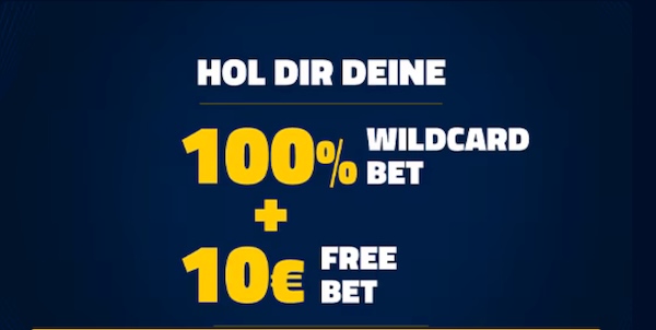 100% WildcardBet und 10€ Freiwette warten bei ADMIRALBET