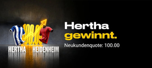 Bwin Quote 100 Hertha Heidenheim