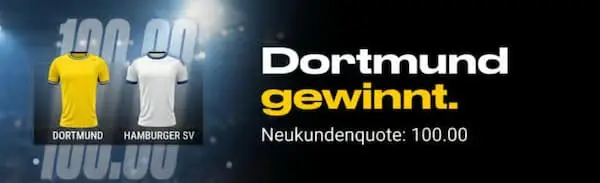 BVB HSV Quote 100 29.8.