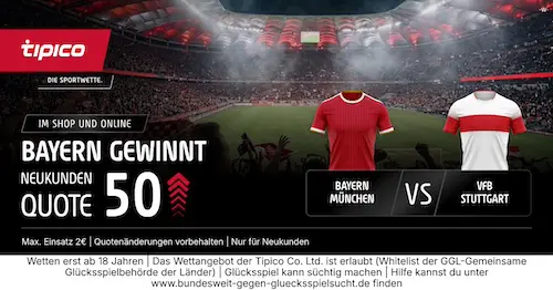 Bayern Boost Quote 50 28.8. Tipico