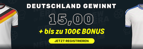 DAZN Bet Boost Deutschland Quote 15,0 vs. Greece 27.9.